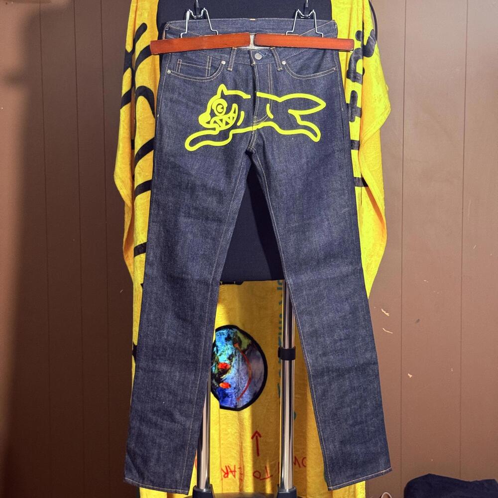 Billionaire Boys Club BBC Ice Cream Running Dog Raw Denim - 27x32